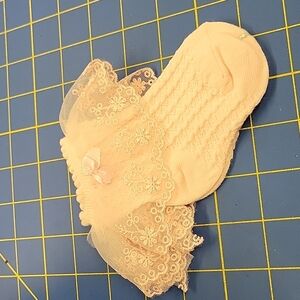 Pink Lacy Ankle Socks Toddler Size